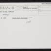 Oronsay, 'Cnoc Rioch', NR38NE 11, Ordnance Survey index card, Recto