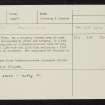Oronsay, Druim Mor, NR38NE 13, Ordnance Survey index card, Recto