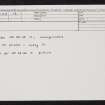 Oronsay, Druim Mor, NR38NE 13, Ordnance Survey index card, Recto