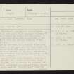 Colonsay, Uamh Ur, Kiloran Bay, NR39NE 9, Ordnance Survey index card, page number 1, Recto