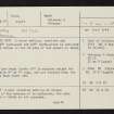 Colonsay, Beinn Arnicil, NR39SE 34, Ordnance Survey index card, page number 1, Recto