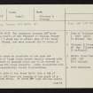 Colonsay, The Strand, NR39SE 37, Ordnance Survey index card, Recto