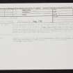 Colonsay, Machrins, NR39SE 47, Ordnance Survey index card, Recto