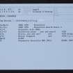 Colonsay, Machrins, NR39SE 47, Ordnance Survey index card, Recto