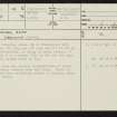 Islay, Trudernish, NR45SE 12, Ordnance Survey index card, page number 1, Recto