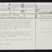 Islay, Ardtalla, NR45SE 16, Ordnance Survey index card, page number 1, Recto