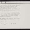 Islay, Dun Fhinn, NR45SW 2, Ordnance Survey index card, page number 2, Verso