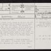 Islay, Dun Bhoraraig, NR46NW 10, Ordnance Survey index card, page number 1, Recto