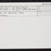 Islay, Caol Ila Distillery, NR46NW 21, Ordnance Survey index card, Recto