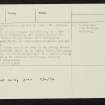 Colonsay, Riasg Buidhe, NR49NW 8, Ordnance Survey index card, page number 2, Verso