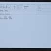 Jura, Strone, NR56SW 3, Ordnance Survey index card, Recto