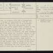 Achnaclach, NR61NE 5, Ordnance Survey index card, page number 1, Recto