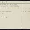 Achnaclach, NR61NE 5, Ordnance Survey index card, page number 2, Verso