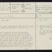 Ranachan Hill, NR62NE 12, Ordnance Survey index card, page number 1, Recto