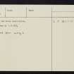 Largiemore, NR62NE 13, Ordnance Survey index card, page number 3, Recto