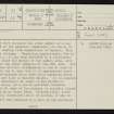 Westport, NR62NE 21, Ordnance Survey index card, page number 1, Recto