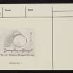 Balnagleck, NR62NE 23, Ordnance Survey index card, Recto