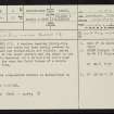 Killmaluag, NR63NE 6, Ordnance Survey index card, page number 1, Recto