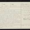 Dun Fhuarlit, NR67NE 2, Ordnance Survey index card, Recto