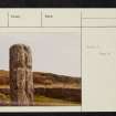 Jura, Carragh Chaluim Bhainn, NR68SW 2, Ordnance Survey index card, Recto