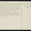 Jura, Glengarrisdale, An Aros, NR69NW 1, Ordnance Survey index card, page number 2, Verso