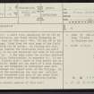 Ballimenach, NR71NE 3, Ordnance Survey index card, page number 1, Recto