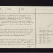 Ardnacross 2, Kintyre, NR72NE 6, Ordnance Survey index card, page number 3, Recto