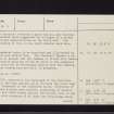 Ardnacross 2, Kintyre, NR72NE 6, Ordnance Survey index card, page number 4, Verso