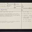 Kilkeddan, NR72NW 4, Ordnance Survey index card, page number 1, Recto