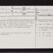 Campbeltown, Glebe Street, NR72SW 10, Ordnance Survey index card, page number 1, Recto
