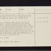 Saddell Abbey, NR73SE 1, Ordnance Survey index card, page number 3, Recto