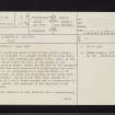 Saddell House, NR73SE 5, Ordnance Survey index card, page number 1, Recto