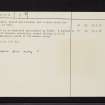 Saddell House, NR73SE 5, Ordnance Survey index card, page number 2, Verso