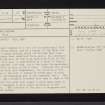 Killean, NR74SW 15, Ordnance Survey index card, page number 1, Recto