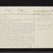 Dun Skeig, NR75NE 1, Ordnance Survey index card, page number 1, Recto