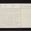 Dun Skeig, NR75NE 1, Ordnance Survey index card, page number 2, Verso