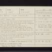 Balinakill, NR75NE 4, Ordnance Survey index card, Recto