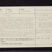 Loch Ciaran, NR75SE 3, Ordnance Survey index card, Recto