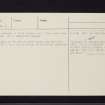 Ballochroy, NR75SW 3, Ordnance Survey index card, page number 2, Verso