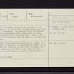 Ballochroy, NR75SW 8, Ordnance Survey index card, Recto