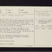 Eilean Tigh, NR76NE 1, Ordnance Survey index card, Recto