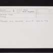 Eilean Tigh, NR76NE 1, Ordnance Survey index card, Recto