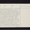 Dun Mor, NR76SE 1, Ordnance Survey index card, page number 2, Verso