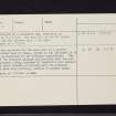 Barr Na Cour, NR76SE 2, Ordnance Survey index card, page number 2, Verso