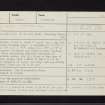 Carse, NR76SW 1, Ordnance Survey index card, Recto