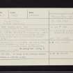 Lochead, Achahoish, NR77NE 4, Ordnance Survey index card, Recto