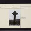 Kilmory Chapel, Macmillan's Cross, NR77NW 2, Ordnance Survey index card, Recto