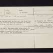 An Dun, NR77NW 8, Ordnance Survey index card, Recto