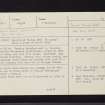 Achadh Na Cille, NR78NE 1, Ordnance Survey index card, page number 1, Recto
