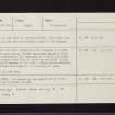 Achadh Na Cille, NR78NE 1, Ordnance Survey index card, page number 2, Verso